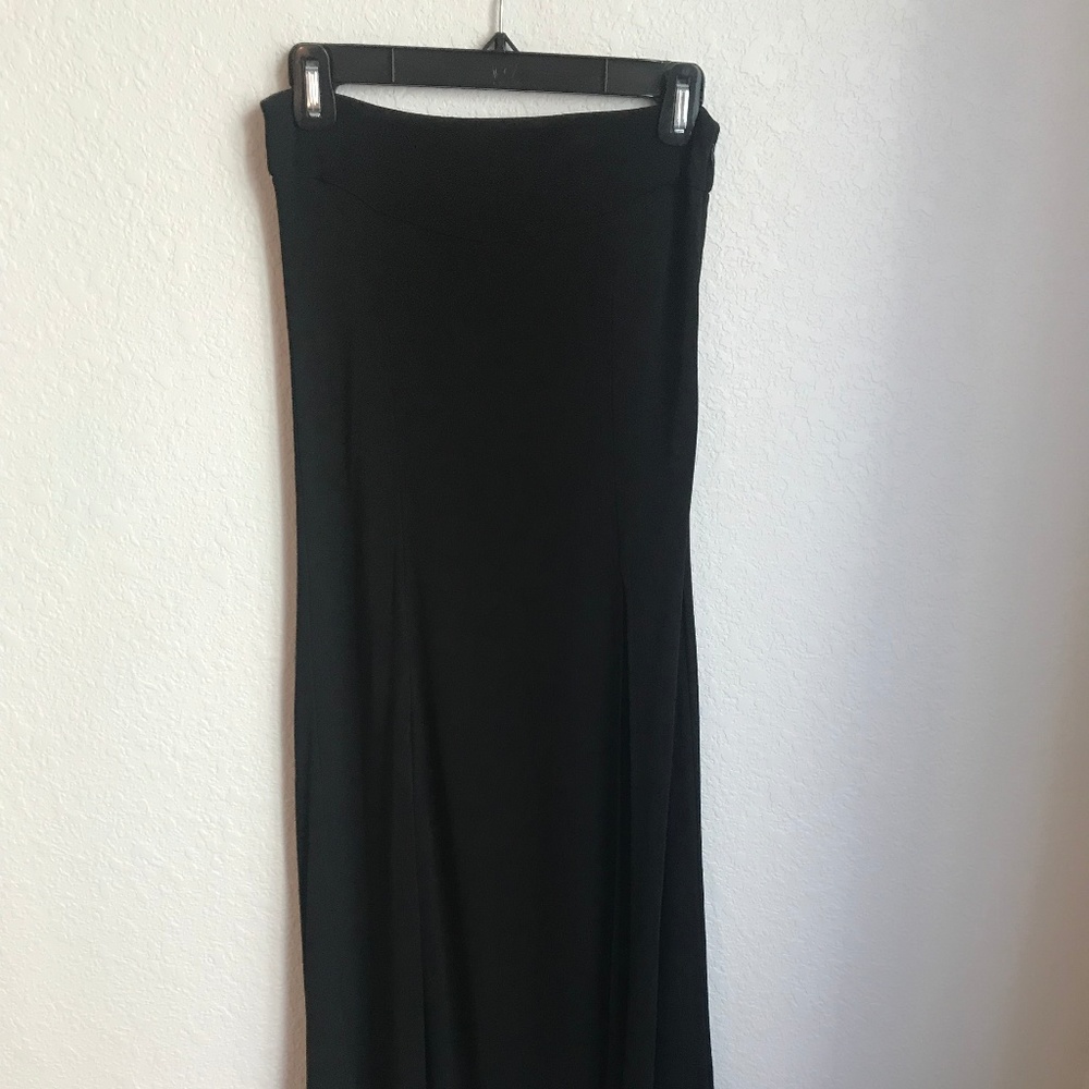 Black maxi skirt